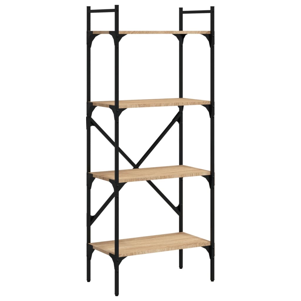 vidaXL Bibliotecă cu 4 niveluri, stejar sonoma, 56x31,5x138,5 cm, lemn vidaXL Bibliotecă cu 4 niveluri, stejar sonoma, 56x31,5x138,5 cm, lemn