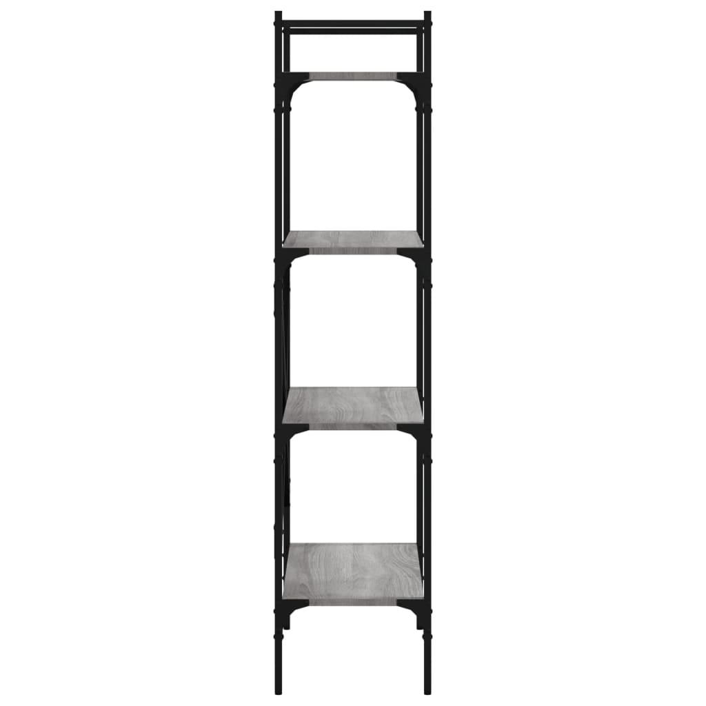 vidaXL Bibliotecă cu 4 niveluri, gri sonoma, 56x31,5x138,5 cm, lemn vidaXL Bibliotecă cu 4 niveluri, gri sonoma, 56x31,5x138,5 cm, lemn