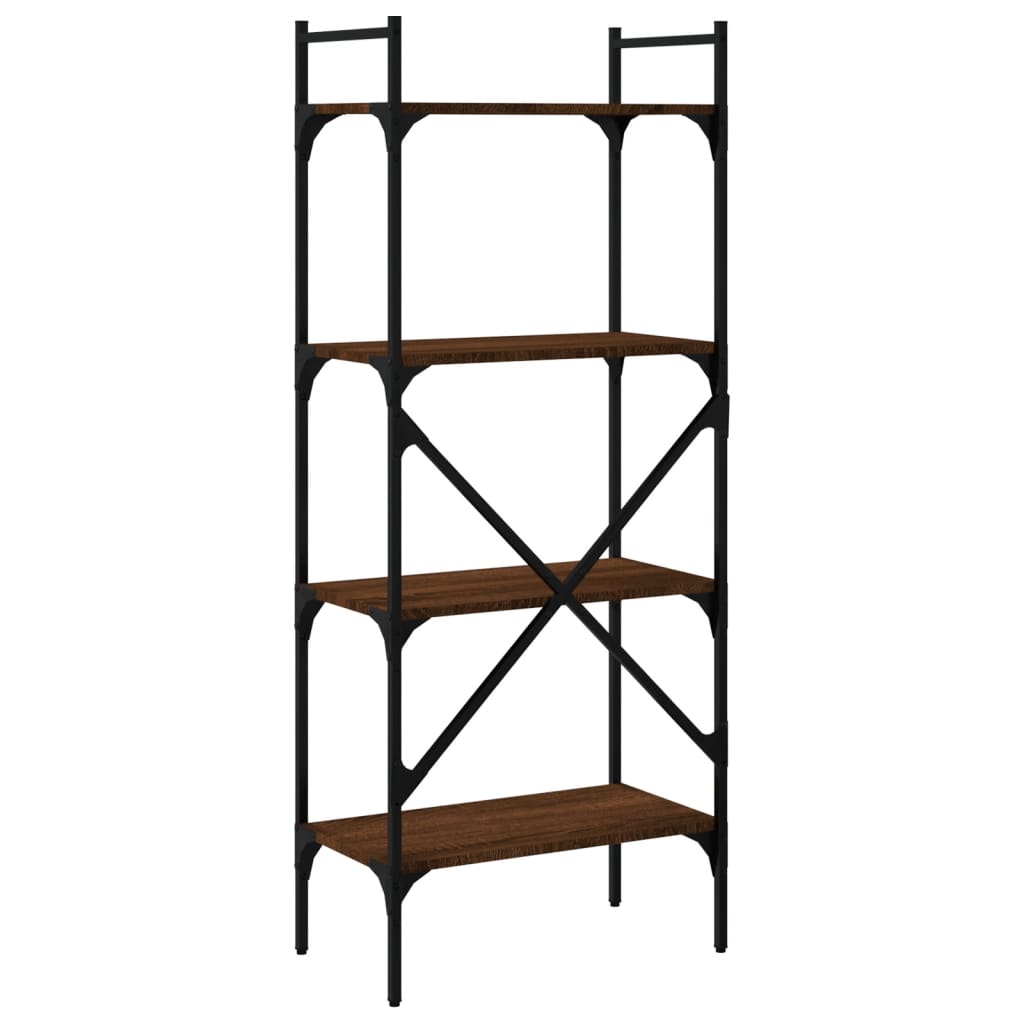 vidaXL Bibliotecă cu 4 niveluri, stejar maro, 56x31,5x138,5 cm, lemn vidaXL Bibliotecă cu 4 niveluri, stejar maro, 56x31,5x138,5 cm, lemn