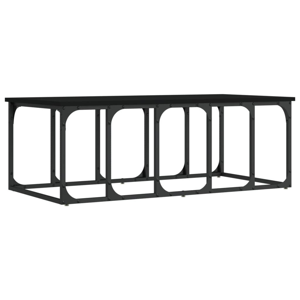 vidaXL Măsuță de cafea, negru, 100x50x35,5 cm, lemn compozit vidaXL Măsuță de cafea, negru, 100x50x35,5 cm, lemn compozit