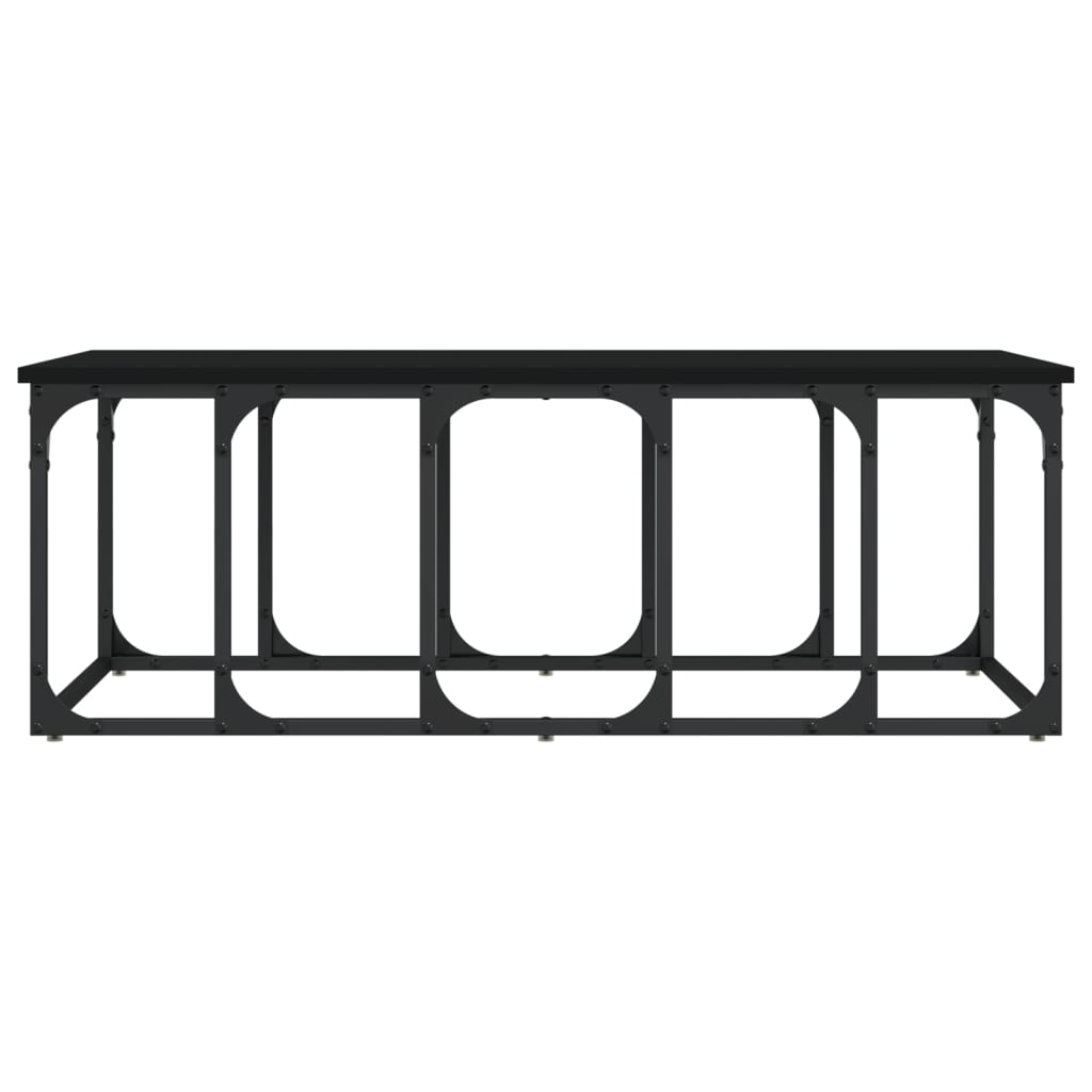 vidaXL Măsuță de cafea, negru, 100x50x35,5 cm, lemn compozit vidaXL Măsuță de cafea, negru, 100x50x35,5 cm, lemn compozit