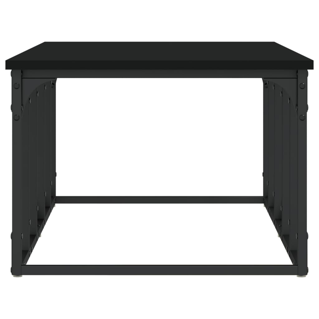 vidaXL Măsuță de cafea, negru, 100x50x35,5 cm, lemn compozit vidaXL Măsuță de cafea, negru, 100x50x35,5 cm, lemn compozit