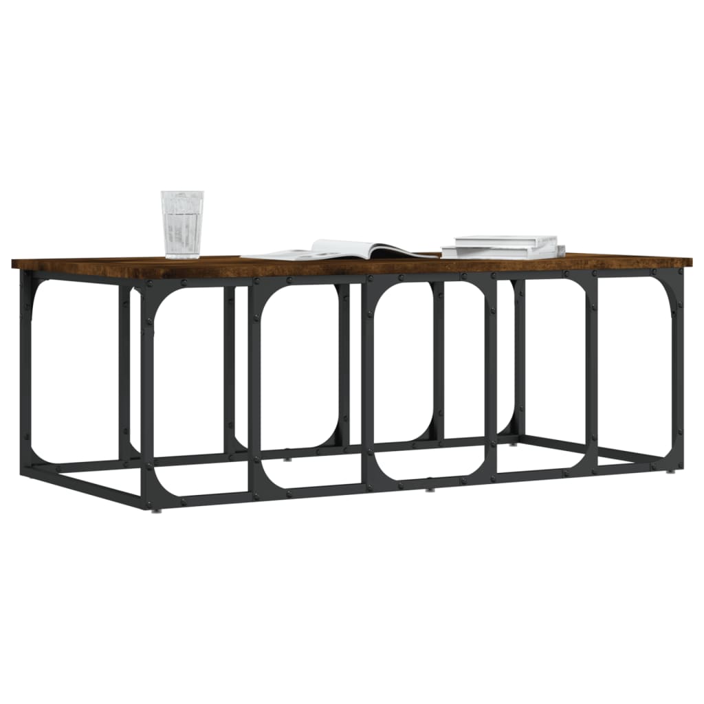 vidaXL Măsuță de cafea, stejar fumuriu, 100x50x35,5 cm, lemn compozit vidaXL Măsuță de cafea, stejar fumuriu, 100x50x35,5 cm, lemn compozit
