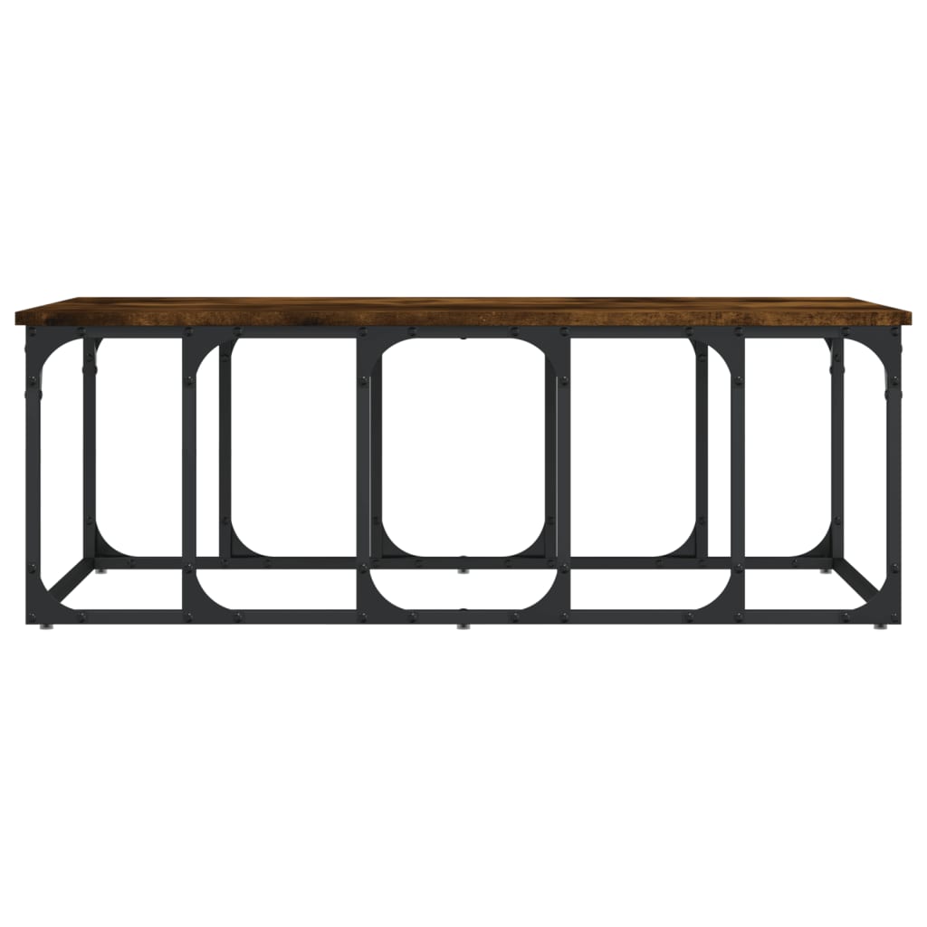 vidaXL Măsuță de cafea, stejar fumuriu, 100x50x35,5 cm, lemn compozit vidaXL Măsuță de cafea, stejar fumuriu, 100x50x35,5 cm, lemn compozit