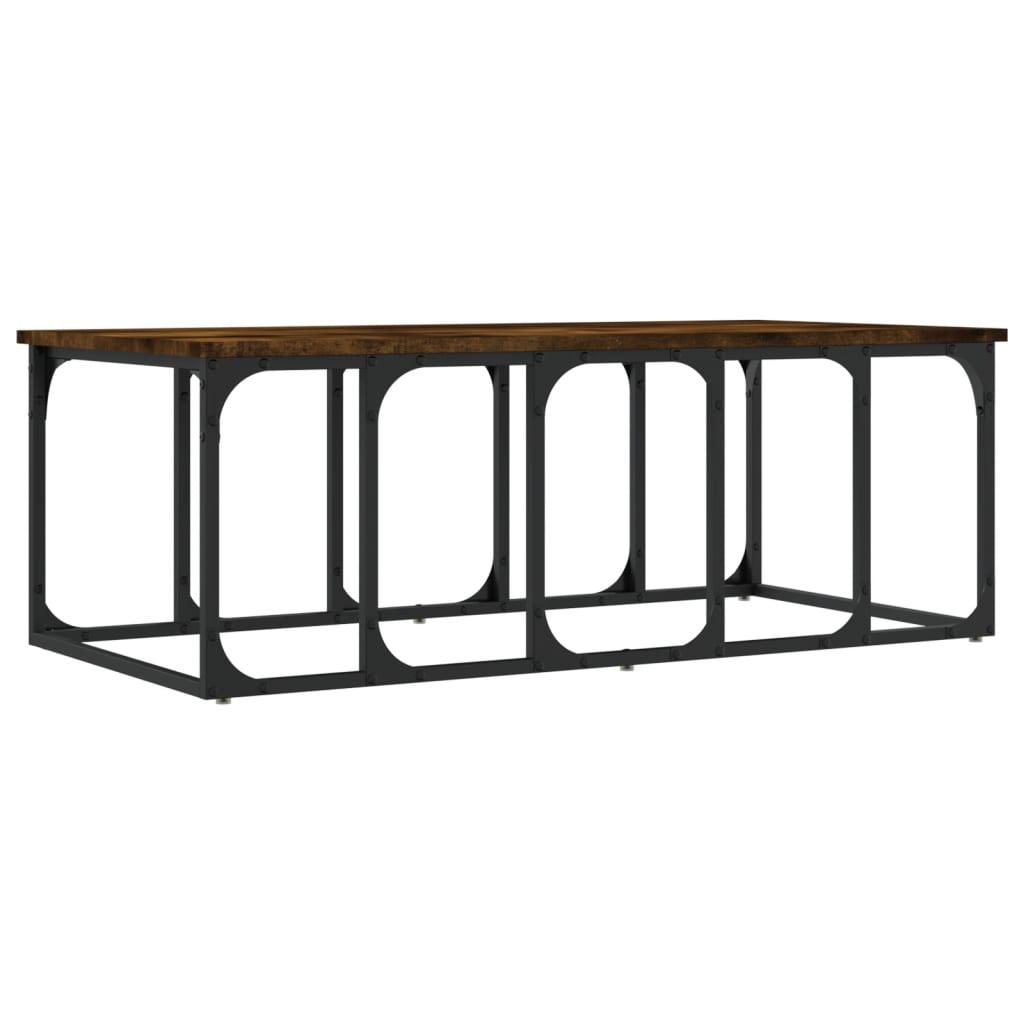 vidaXL Măsuță de cafea, stejar fumuriu, 100x50x35,5 cm, lemn compozit vidaXL Măsuță de cafea, stejar fumuriu, 100x50x35,5 cm, lemn compozit