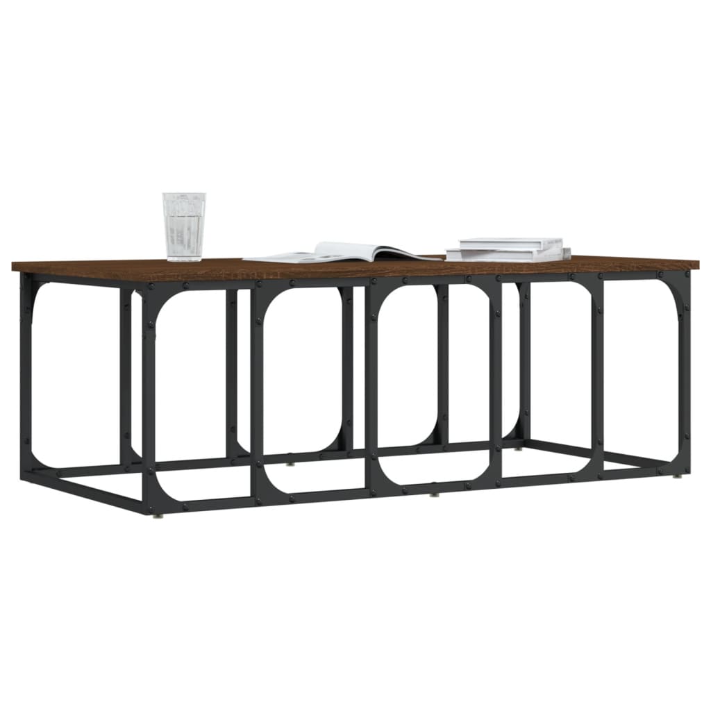 vidaXL Măsuță de cafea, stejar maro, 100x50x35,5 cm, lemn prelucrat vidaXL Măsuță de cafea, stejar maro, 100x50x35,5 cm, lemn prelucrat