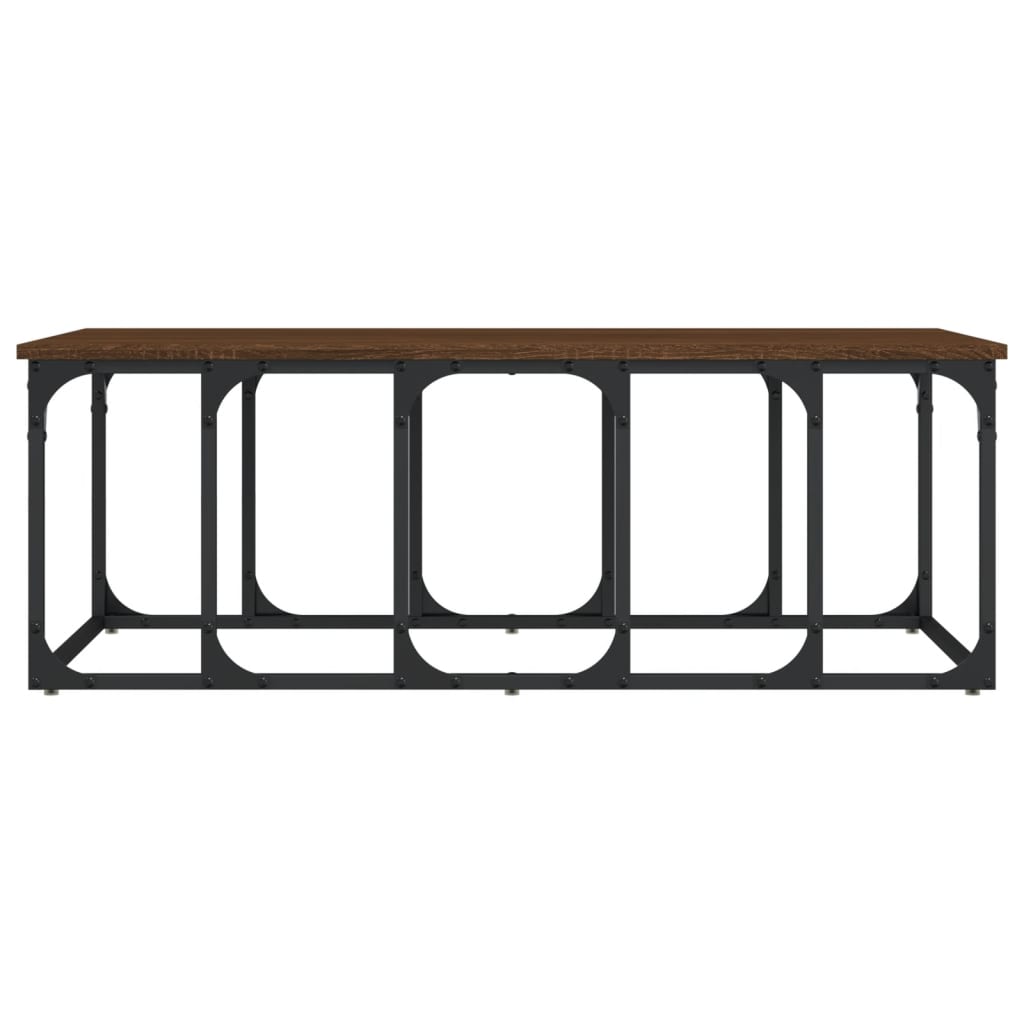 vidaXL Măsuță de cafea, stejar maro, 100x50x35,5 cm, lemn prelucrat vidaXL Măsuță de cafea, stejar maro, 100x50x35,5 cm, lemn prelucrat