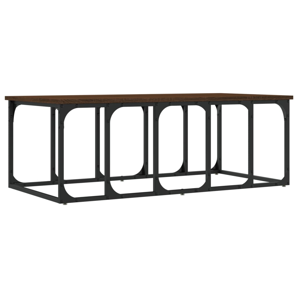 vidaXL Măsuță de cafea, stejar maro, 100x50x35,5 cm, lemn prelucrat vidaXL Măsuță de cafea, stejar maro, 100x50x35,5 cm, lemn prelucrat