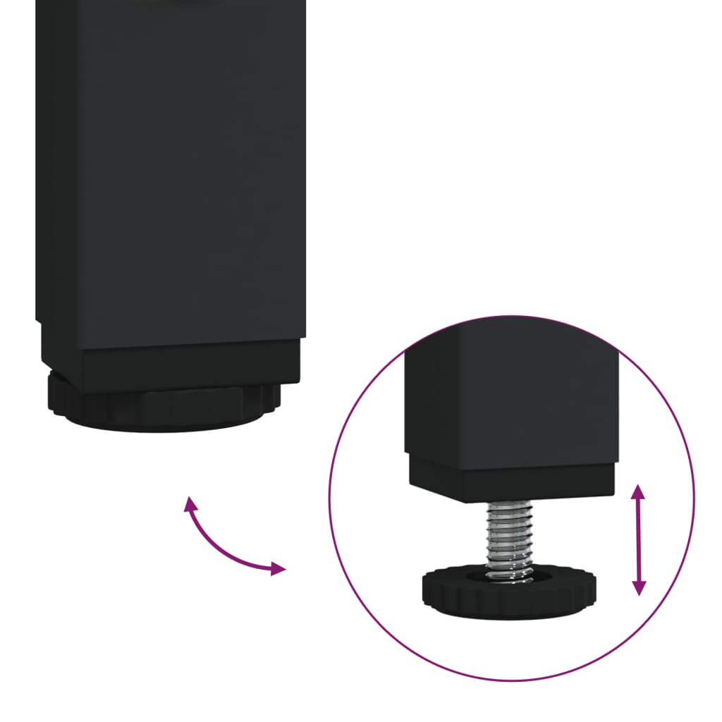 vidaXL Măsuță consolă, negru, 89,5x28x76 cm, lemn prelucrat vidaXL Măsuță consolă, negru, 89,5x28x76 cm, lemn prelucrat