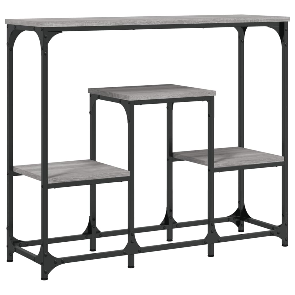 vidaXL Măsuță consolă, gri sonoma, 89,5x28x76 cm, lemn prelucrat vidaXL Măsuță consolă, gri sonoma, 89,5x28x76 cm, lemn prelucrat