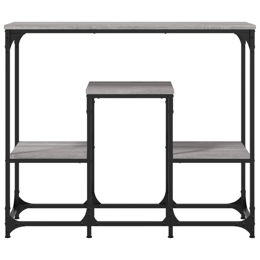 vidaXL Măsuță consolă, gri sonoma, 89,5x28x76 cm, lemn prelucrat vidaXL Măsuță consolă, gri sonoma, 89,5x28x76 cm, lemn prelucrat