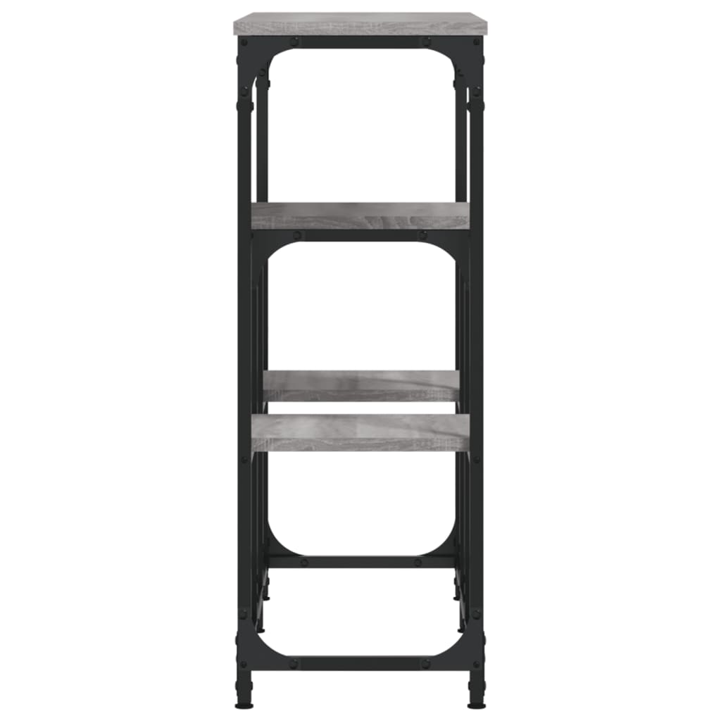 vidaXL Măsuță consolă, gri sonoma, 89,5x28x76 cm, lemn prelucrat vidaXL Măsuță consolă, gri sonoma, 89,5x28x76 cm, lemn prelucrat