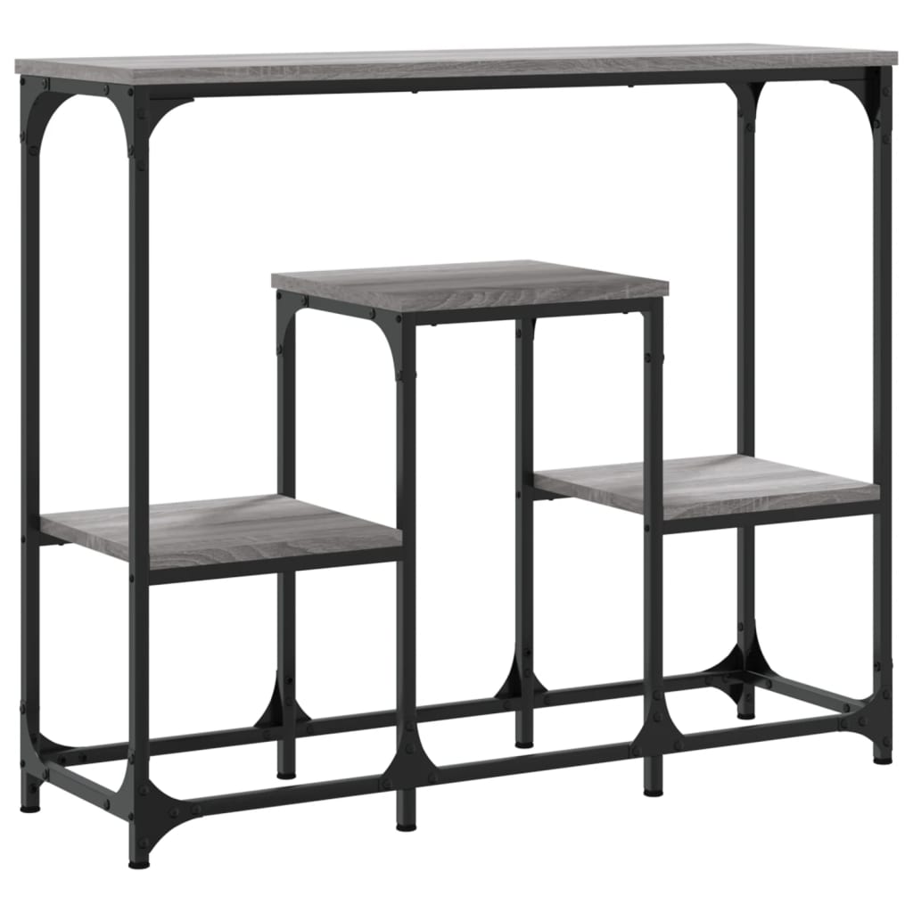 vidaXL Măsuță consolă, gri sonoma, 89,5x28x76 cm, lemn prelucrat vidaXL Măsuță consolă, gri sonoma, 89,5x28x76 cm, lemn prelucrat