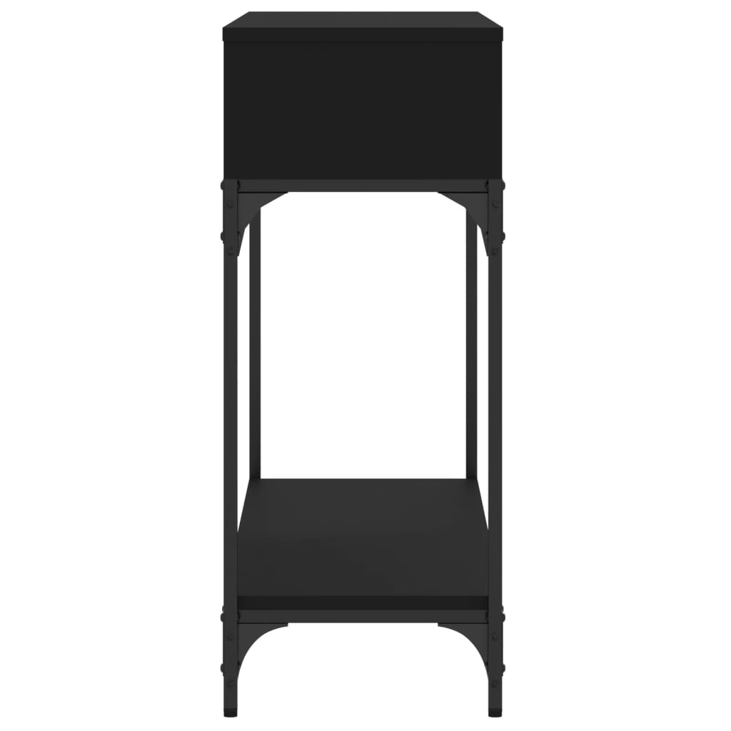 vidaXL Măsuță consolă, negru, 100x30,5x75 cm, lemn compozit vidaXL Măsuță consolă, negru, 100x30,5x75 cm, lemn compozit