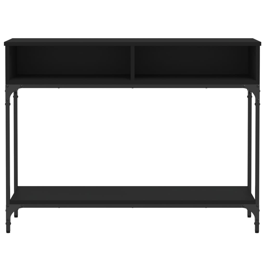 vidaXL Măsuță consolă, negru, 100x30,5x75 cm, lemn compozit vidaXL Măsuță consolă, negru, 100x30,5x75 cm, lemn compozit