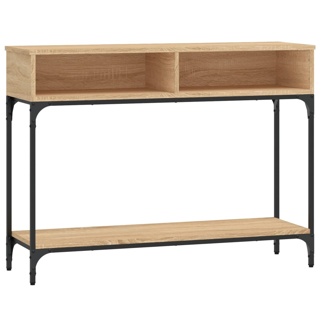 vidaXL Măsuță consolă, stejar sonoma, 100x30,5x75 cm, lemn prelucrat vidaXL Măsuță consolă, stejar sonoma, 100x30,5x75 cm, lemn prelucrat