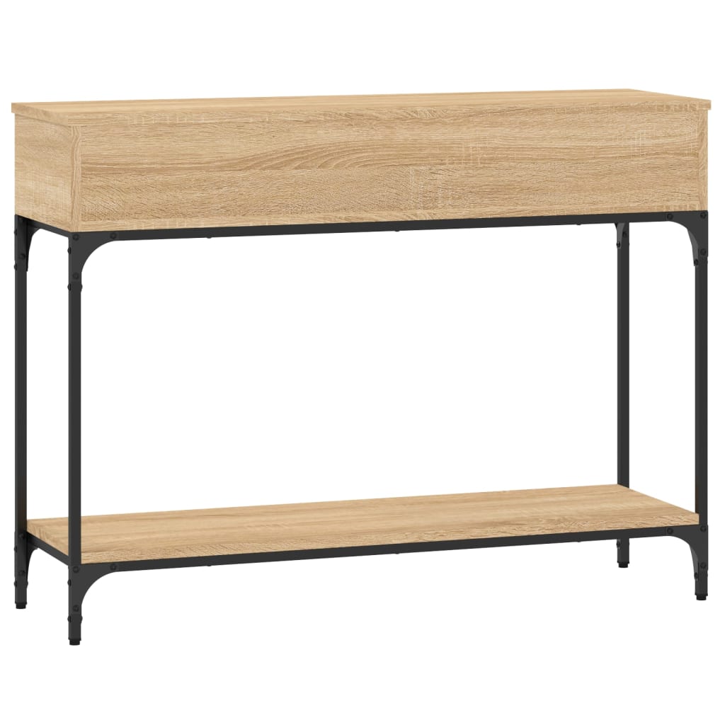 vidaXL Măsuță consolă, stejar sonoma, 100x30,5x75 cm, lemn prelucrat vidaXL Măsuță consolă, stejar sonoma, 100x30,5x75 cm, lemn prelucrat
