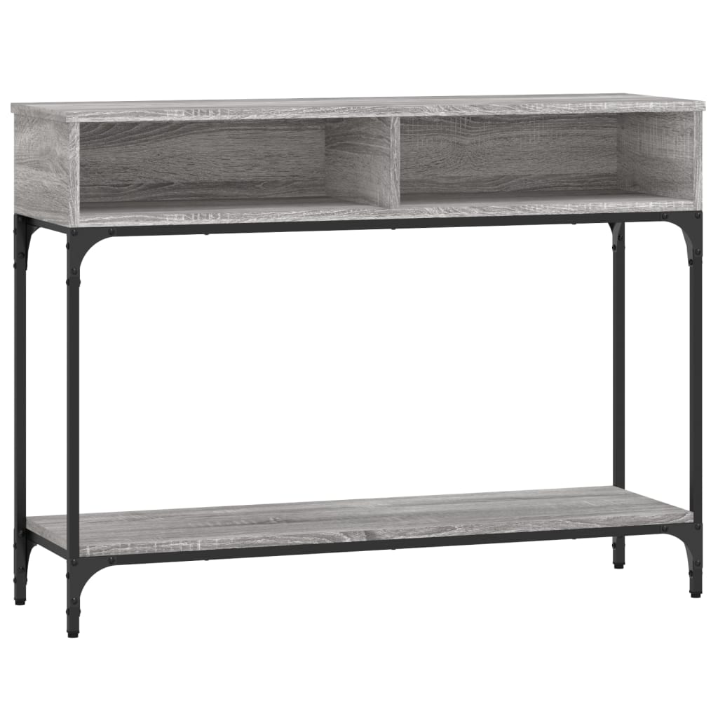 vidaXL Măsuță consolă, gri sonoma, 100x30,5x75 cm, lemn prelucrat vidaXL Măsuță consolă, gri sonoma, 100x30,5x75 cm, lemn prelucrat