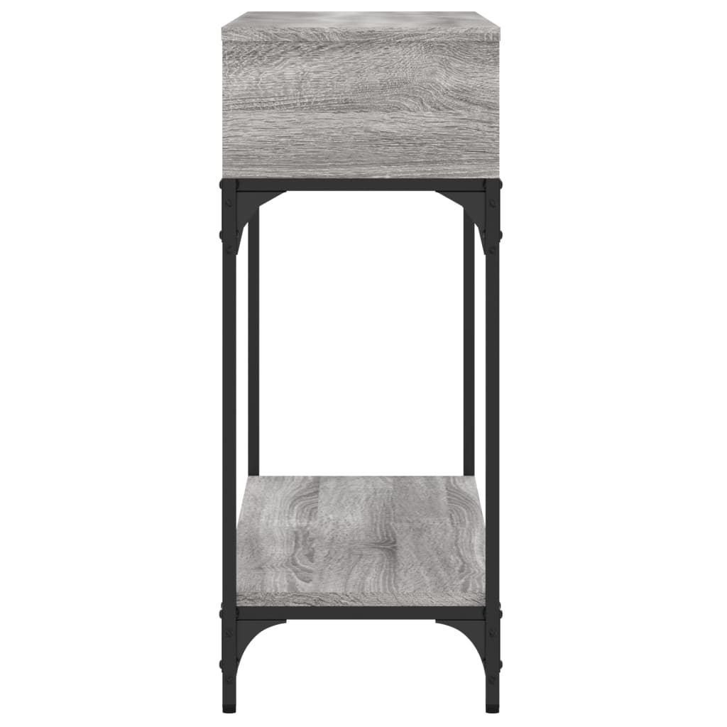 vidaXL Măsuță consolă, gri sonoma, 100x30,5x75 cm, lemn prelucrat vidaXL Măsuță consolă, gri sonoma, 100x30,5x75 cm, lemn prelucrat