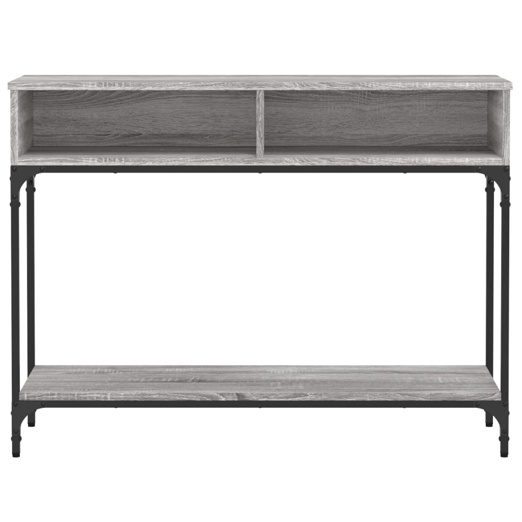 vidaXL Măsuță consolă, gri sonoma, 100x30,5x75 cm, lemn prelucrat vidaXL Măsuță consolă, gri sonoma, 100x30,5x75 cm, lemn prelucrat