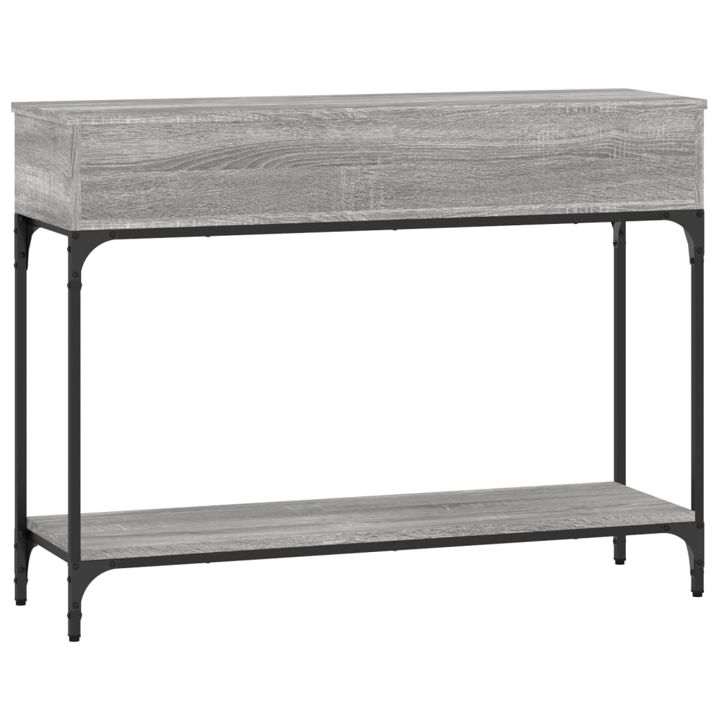vidaXL Măsuță consolă, gri sonoma, 100x30,5x75 cm, lemn prelucrat vidaXL Măsuță consolă, gri sonoma, 100x30,5x75 cm, lemn prelucrat