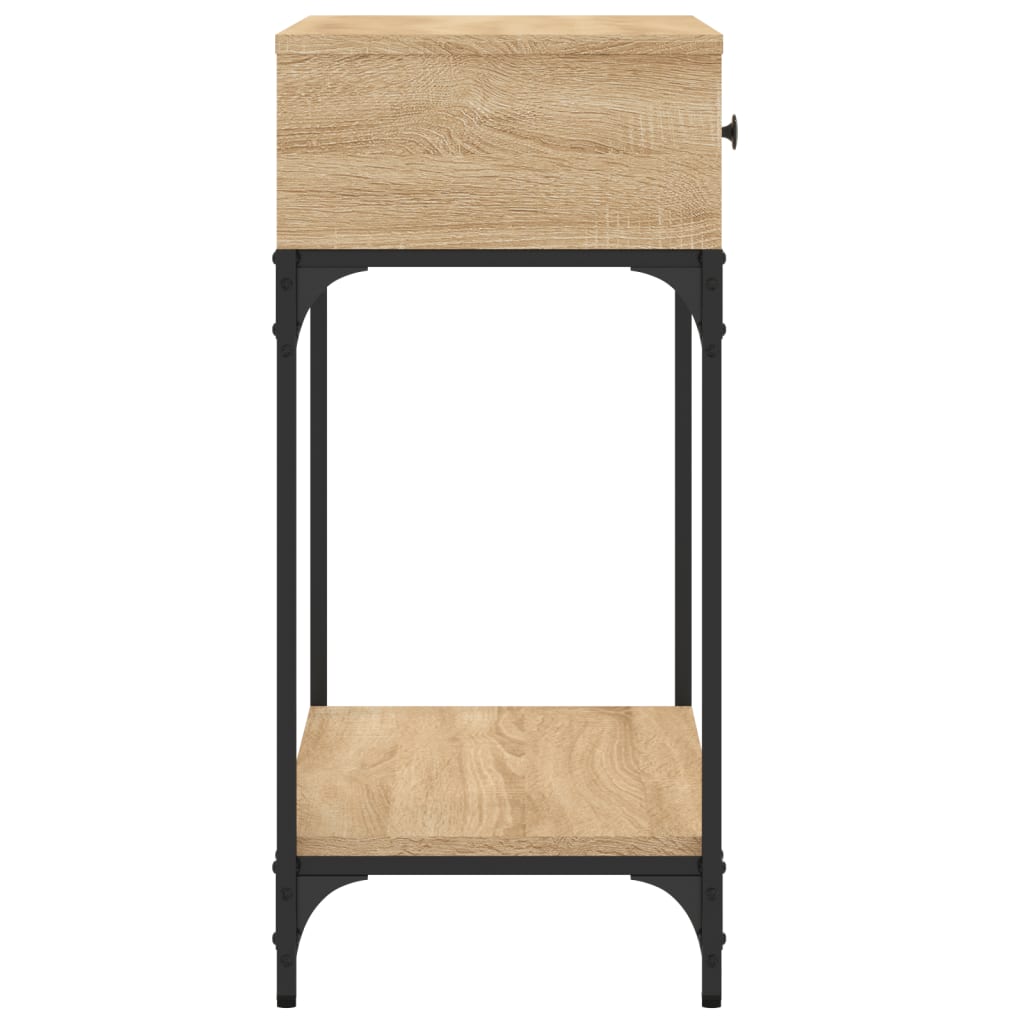vidaXL Masă consolă, stejar sonoma, 75x34,5x75 cm, lemn prelucrat vidaXL Masă consolă, stejar sonoma, 75x34,5x75 cm, lemn prelucrat