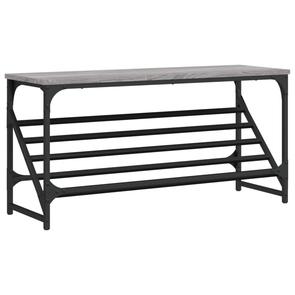 vidaXL Pantofar, gri sonoma, 90x30x45 cm, lemn prelucrat vidaXL Pantofar, gri sonoma, 90x30x45 cm, lemn prelucrat