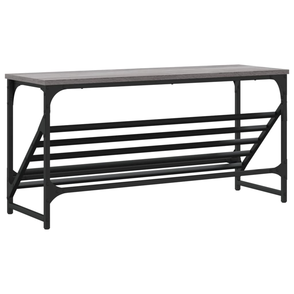 vidaXL Pantofar, gri sonoma, 90x30x45 cm, lemn prelucrat vidaXL Pantofar, gri sonoma, 90x30x45 cm, lemn prelucrat