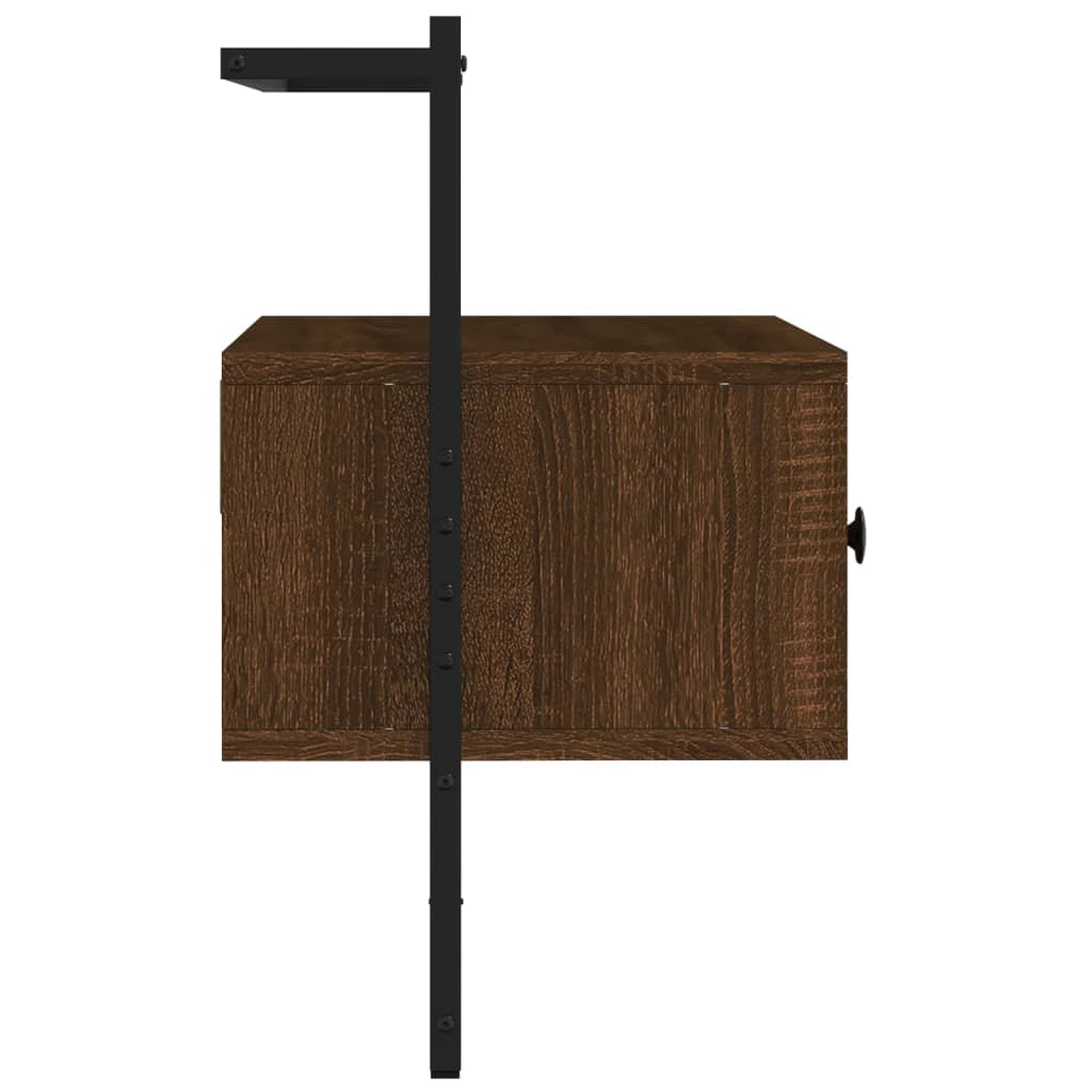 vidaXL Dulap TV montat pe perete, stejar maro, 60,5x30x51 cm, lemn
