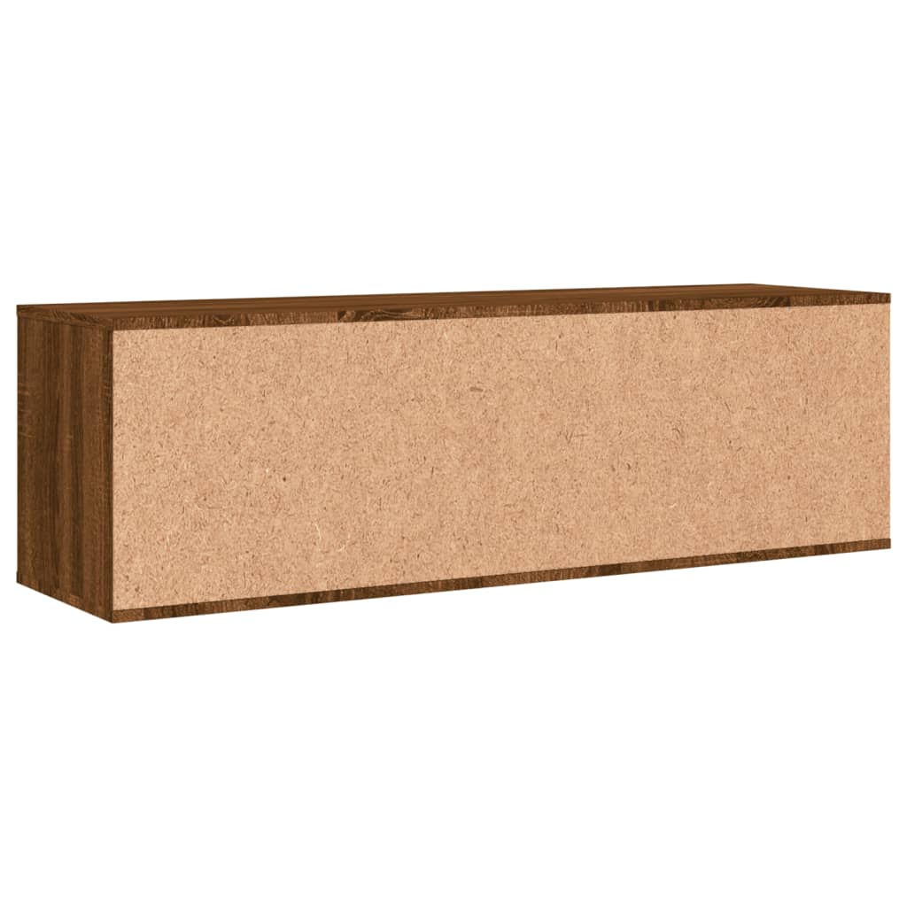 vidaXL Comodă TV, stejar maro, 120x34x37 cm, lemn prelucrat