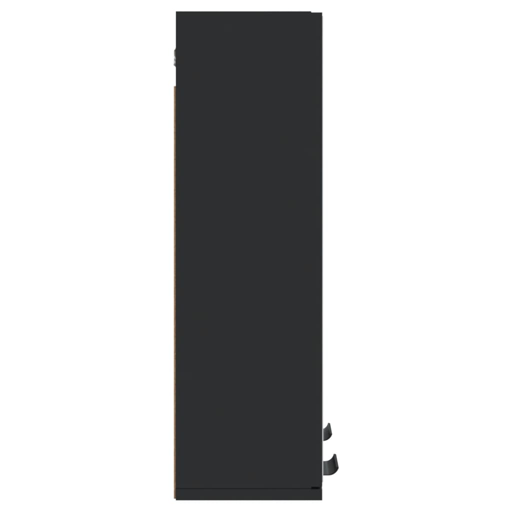 vidaXL Dulap baie cu oglindă negru 64x20x67 cm lemn compozit vidaXL Dulap baie cu oglindă negru 64x20x67 cm lemn compozit