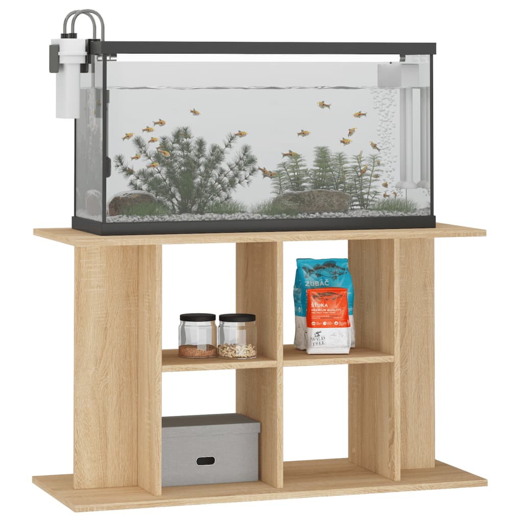 vidaXL Suport acvariu, stejar sonoma, 100x40x60 cm, lemn prelucrat vidaXL Suport acvariu, stejar sonoma, 100x40x60 cm, lemn prelucrat