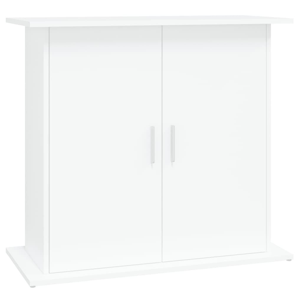 vidaXL Suport pentru acvariu, alb, 81x36x73 cm, lemn prelucrat