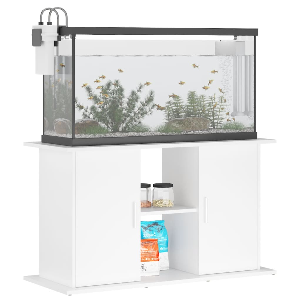 vidaXL Suport pentru acvariu, alb, 101x41x58 cm, lemn prelucrat vidaXL Suport pentru acvariu, alb, 101x41x58 cm, lemn prelucrat