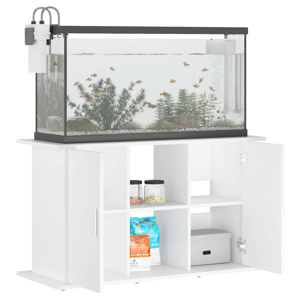vidaXL Suport pentru acvariu, alb, 101x41x58 cm, lemn prelucrat vidaXL Suport pentru acvariu, alb, 101x41x58 cm, lemn prelucrat