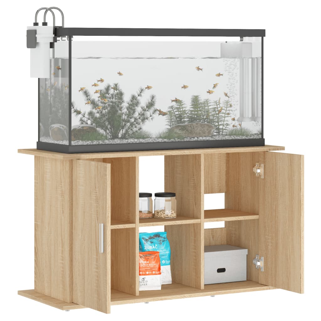 vidaXL Suport acvariu, stejar sonoma, 101x41x58 cm, lemn prelucrat vidaXL Suport acvariu, stejar sonoma, 101x41x58 cm, lemn prelucrat