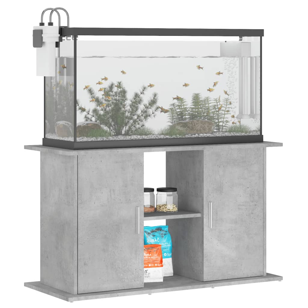 vidaXL Suport acvariu, gri beton, 101x41x58 cm, lemn prelucrat vidaXL Suport acvariu, gri beton, 101x41x58 cm, lemn prelucrat