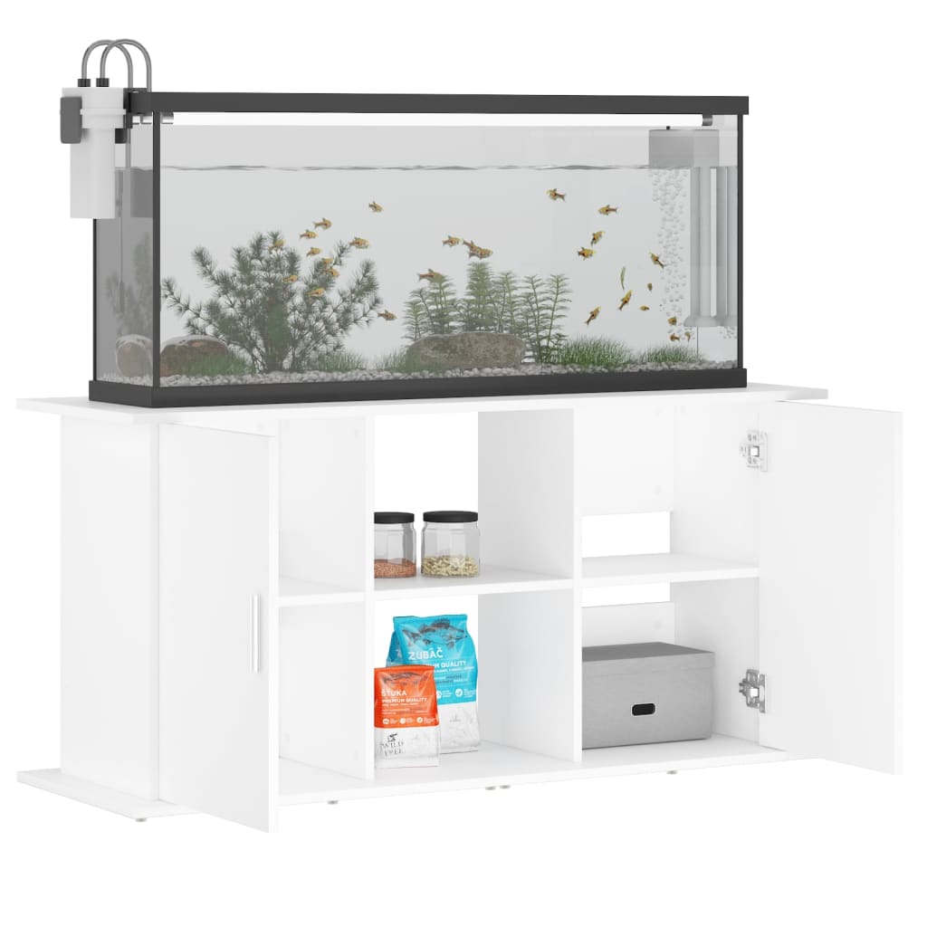 vidaXL Suport pentru acvariu, alb, 121x41x58 cm, lemn prelucrat vidaXL Suport pentru acvariu, alb, 121x41x58 cm, lemn prelucrat