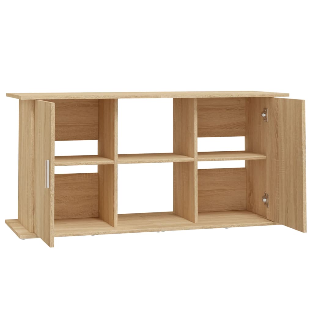 vidaXL Suport acvariu, stejar sonoma, 121x41x58 cm, lemn prelucrat vidaXL Suport acvariu, stejar sonoma, 121x41x58 cm, lemn prelucrat