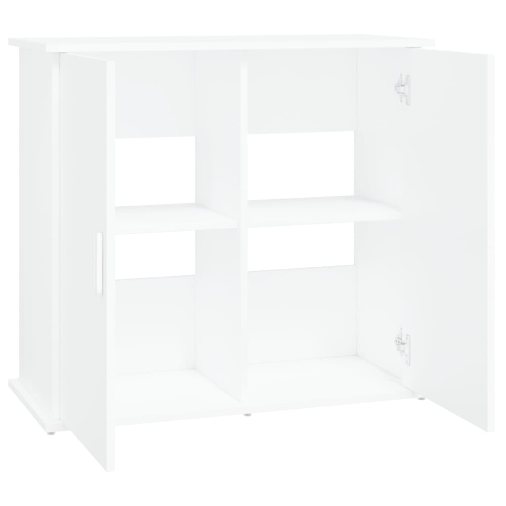 vidaXL Suport pentru acvariu, alb, 81x36x73 cm, lemn prelucrat