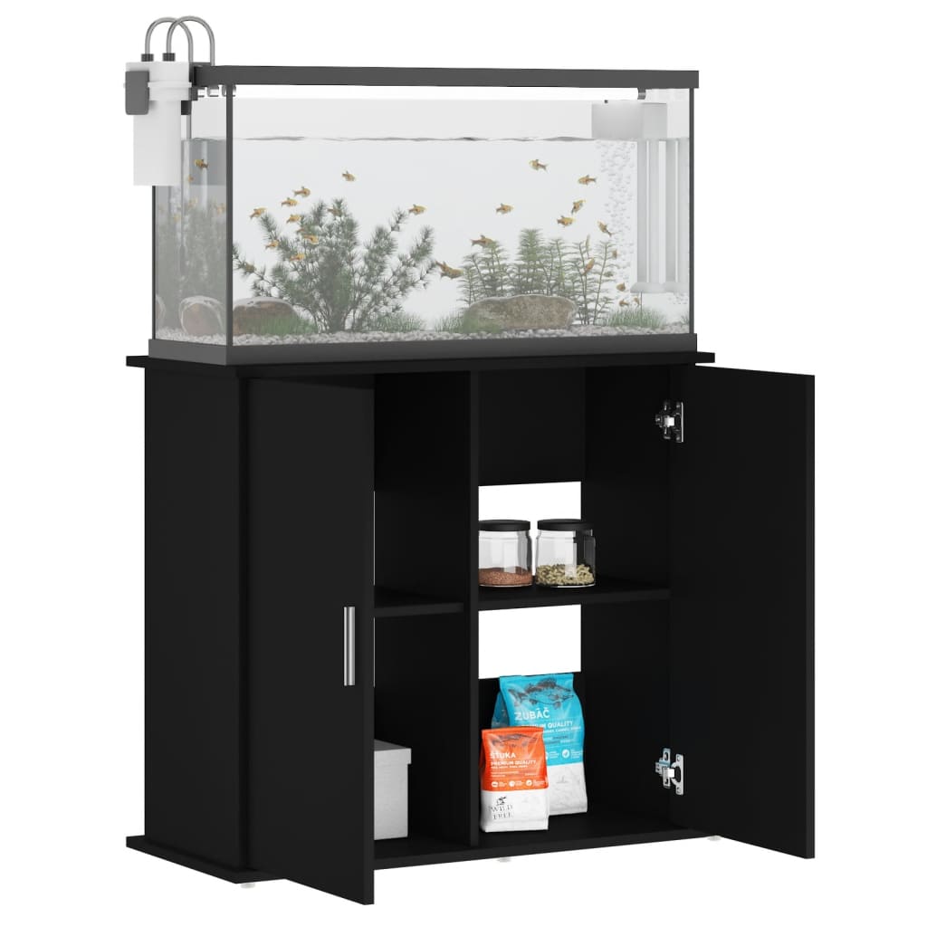 vidaXL Suport pentru acvariu, negru, 81x36x73 cm, lemn prelucrat vidaXL Suport pentru acvariu, negru, 81x36x73 cm, lemn prelucrat