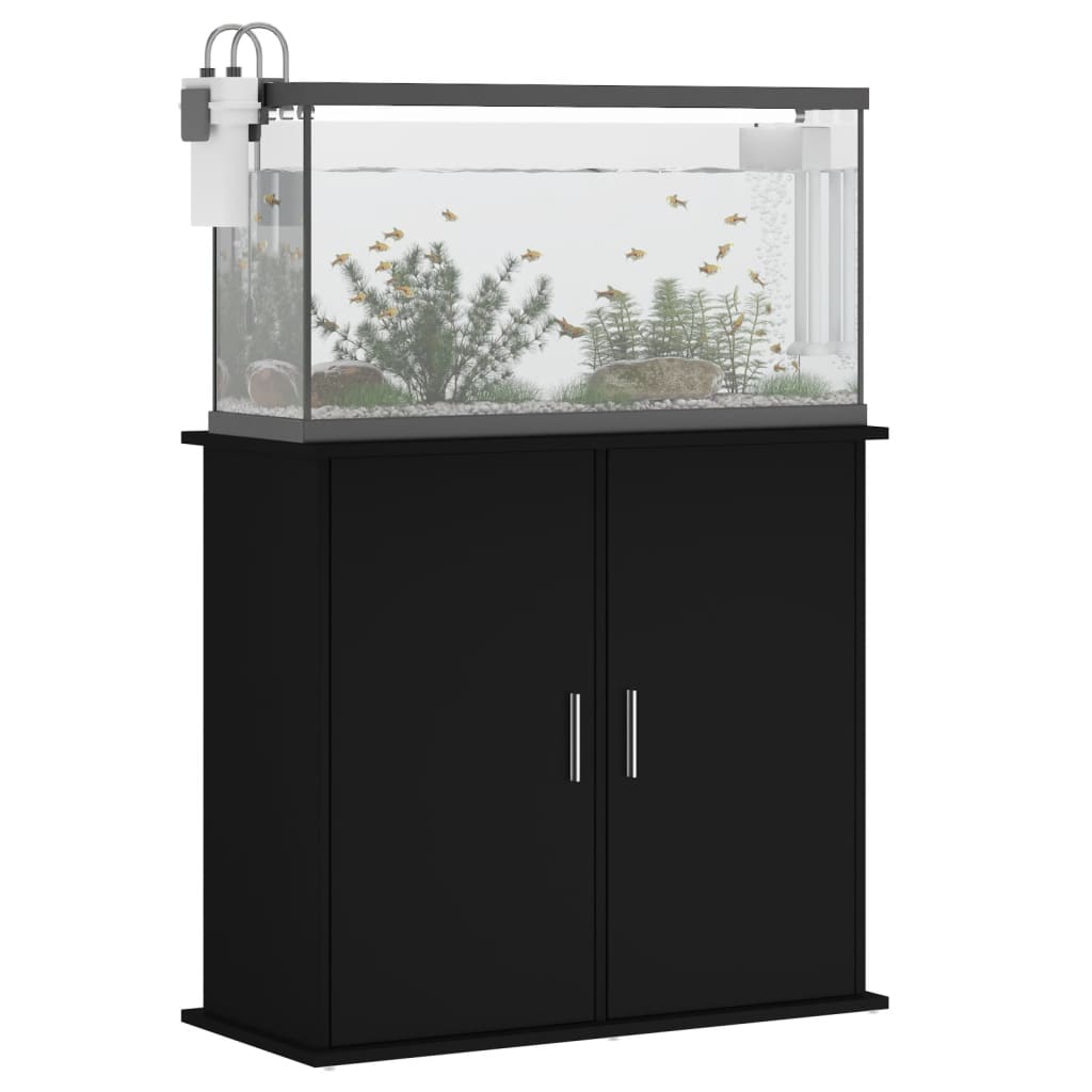 vidaXL Suport pentru acvariu, negru, 81x36x73 cm, lemn prelucrat vidaXL Suport pentru acvariu, negru, 81x36x73 cm, lemn prelucrat