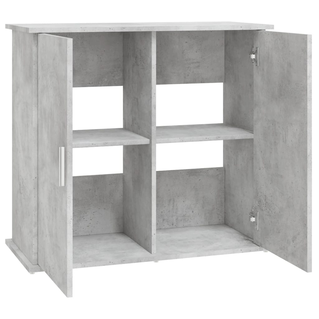 vidaXL Suport acvariu, gri beton, 81x36x73 cm, lemn prelucrat vidaXL Suport acvariu, gri beton, 81x36x73 cm, lemn prelucrat