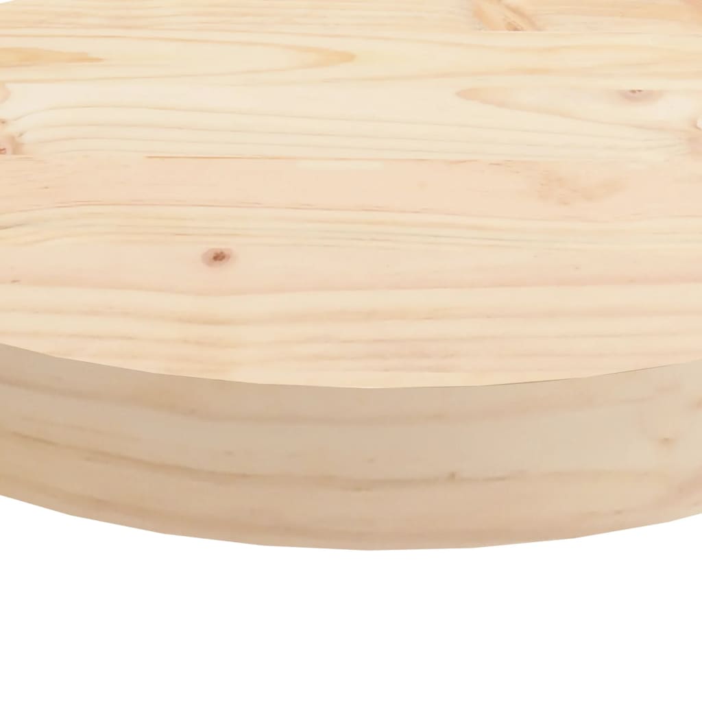 vidaXL Blat de masă rotund, Ø30x3 cm, lemn masiv de pin vidaXL Blat de masă rotund, Ø30x3 cm, lemn masiv de pin