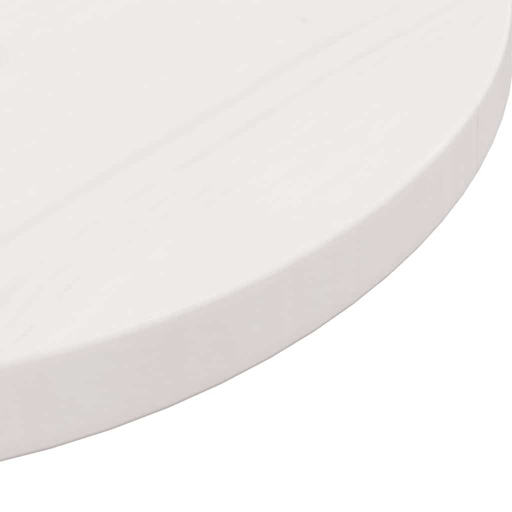 vidaXL Blat de masă rotund, alb, Ø30x3 cm, lemn masiv de pin vidaXL Blat de masă rotund, alb, Ø30x3 cm, lemn masiv de pin