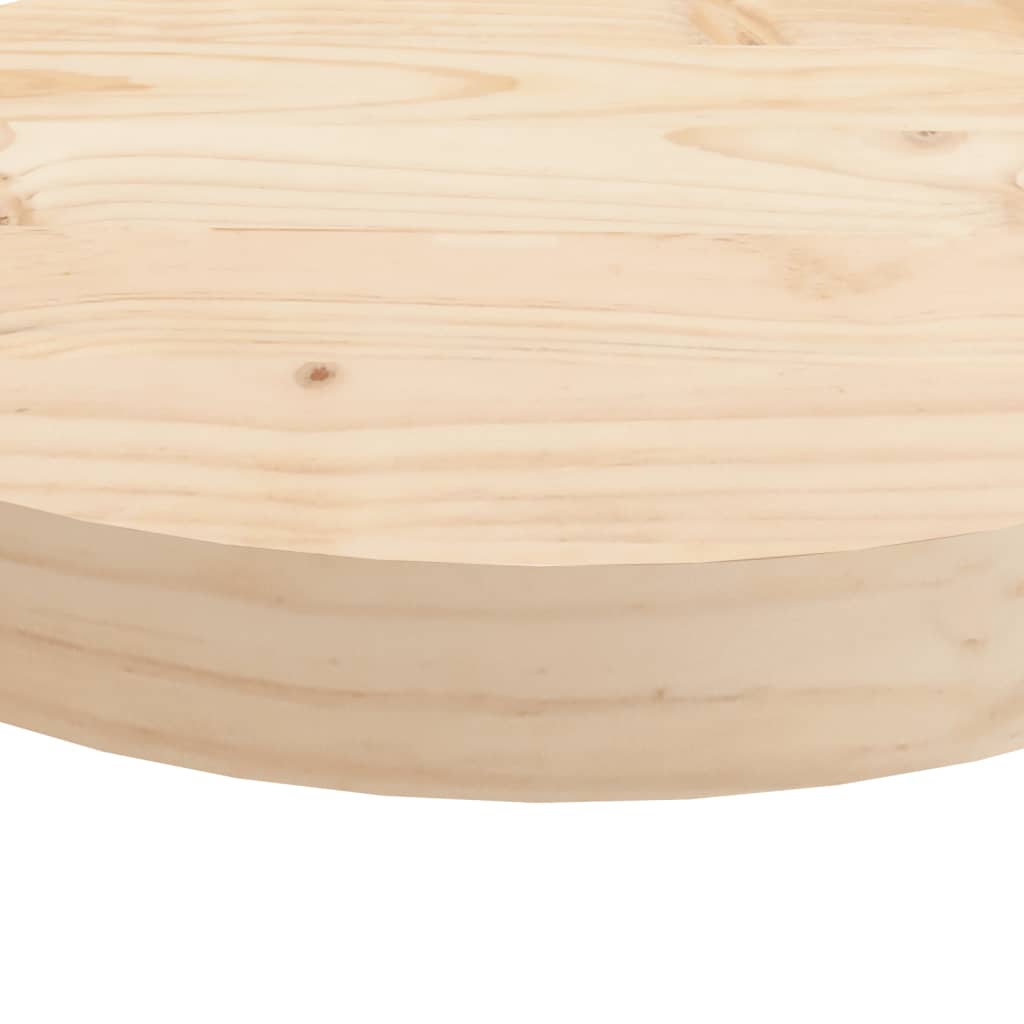vidaXL Blat de masă rotund, Ø40x3 cm, lemn masiv de pin vidaXL Blat de masă rotund, Ø40x3 cm, lemn masiv de pin