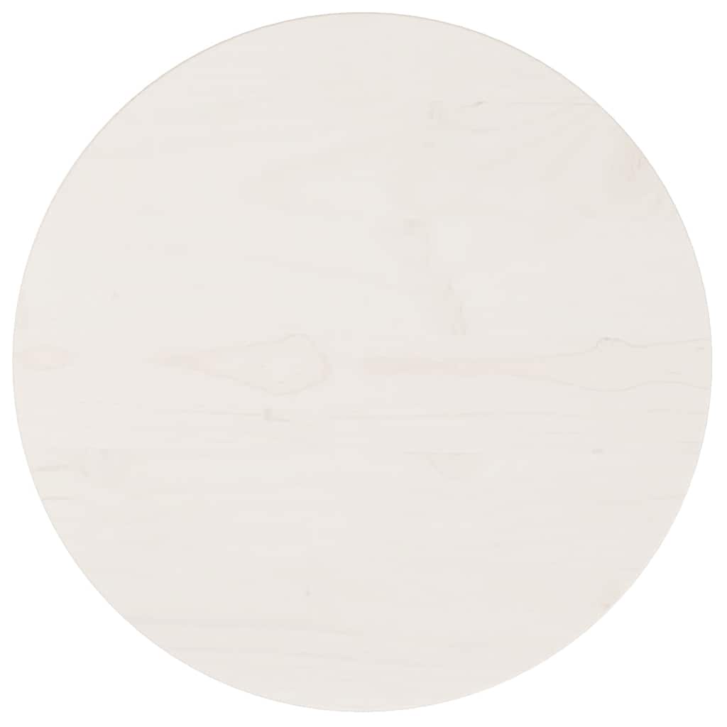 vidaXL Blat de masă rotund, alb, Ø40x3 cm, lemn masiv de pin vidaXL Blat de masă rotund, alb, Ø40x3 cm, lemn masiv de pin