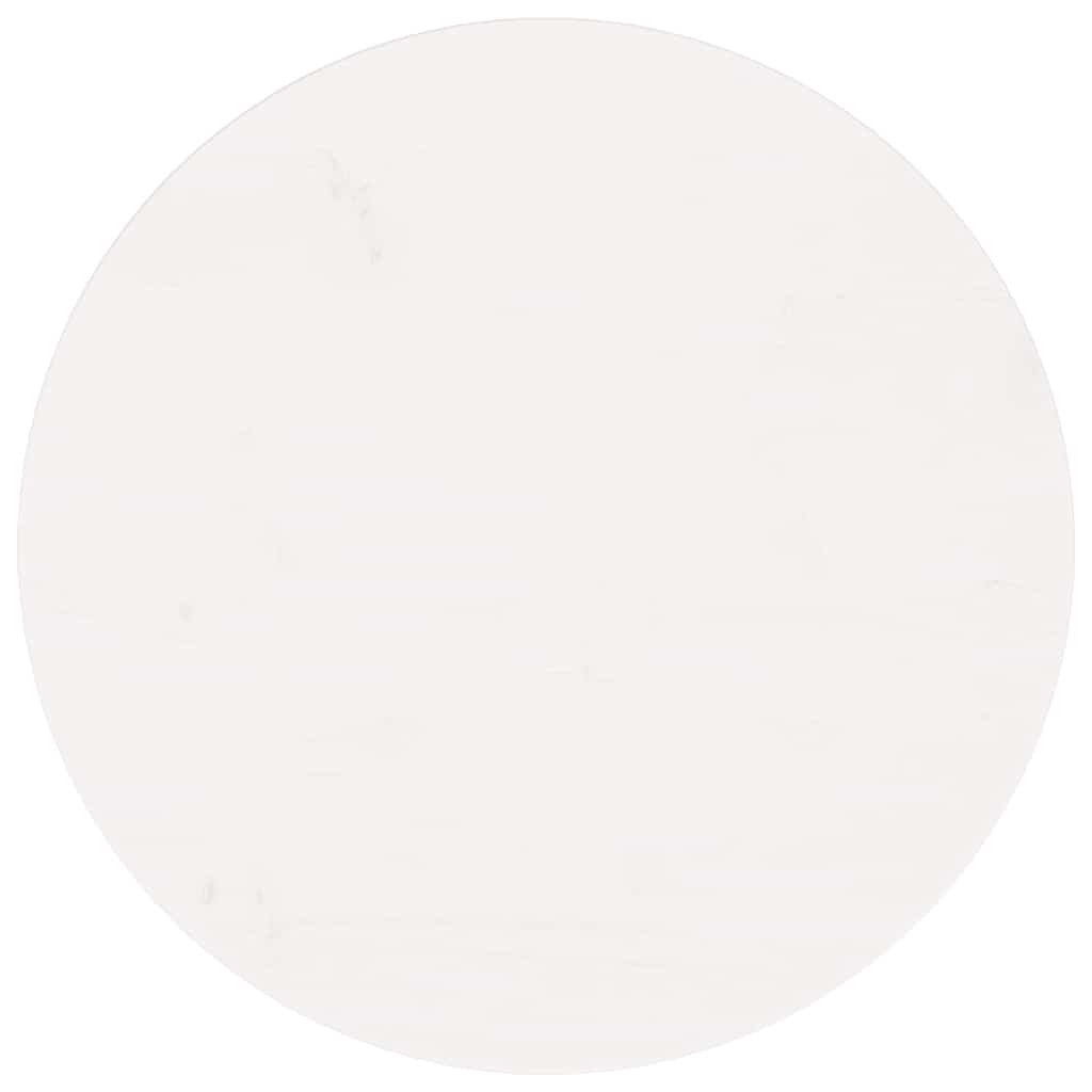 vidaXL Blat de masă rotund, alb, Ø60x3 cm, lemn masiv de pin vidaXL Blat de masă rotund, alb, Ø60x3 cm, lemn masiv de pin