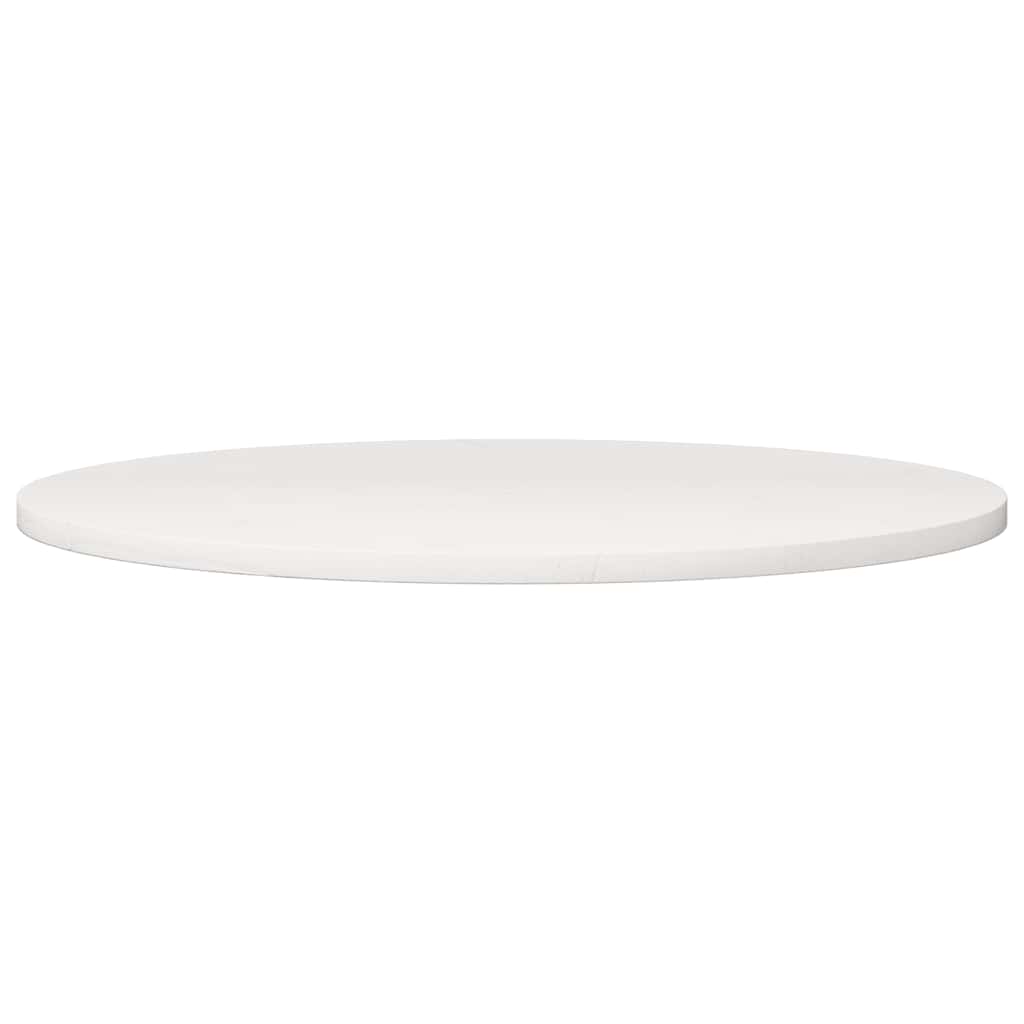 vidaXL Blat de masă rotund, alb, Ø80x3 cm, lemn masiv de pin vidaXL Blat de masă rotund, alb, Ø80x3 cm, lemn masiv de pin