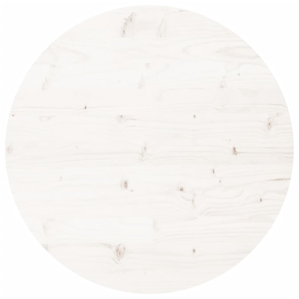 vidaXL Blat de masă rotund, alb, Ø90x3 cm, lemn masiv de pin vidaXL Blat de masă rotund, alb, Ø90x3 cm, lemn masiv de pin